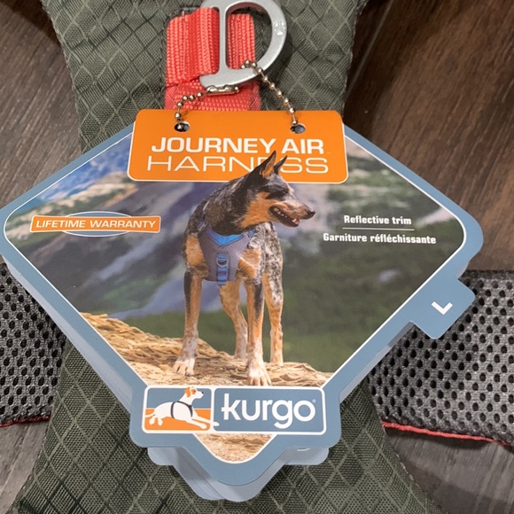 NWT Kurgo Grey/Pink Journey Air Dog Harness Sm,  MD & LG BENEFITS RESCUE ANIMALS - Picture 6 of 16